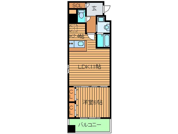 Ｓ-ＲＥＳＩＤＥＮＣＥ学園坂の物件間取画像